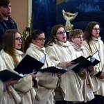 A gimnázium leánykara a katolikus templomban (2018. 12. 22.)